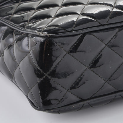 Chanel Patent Quilted Tassel Camera Case Black 15 of 16