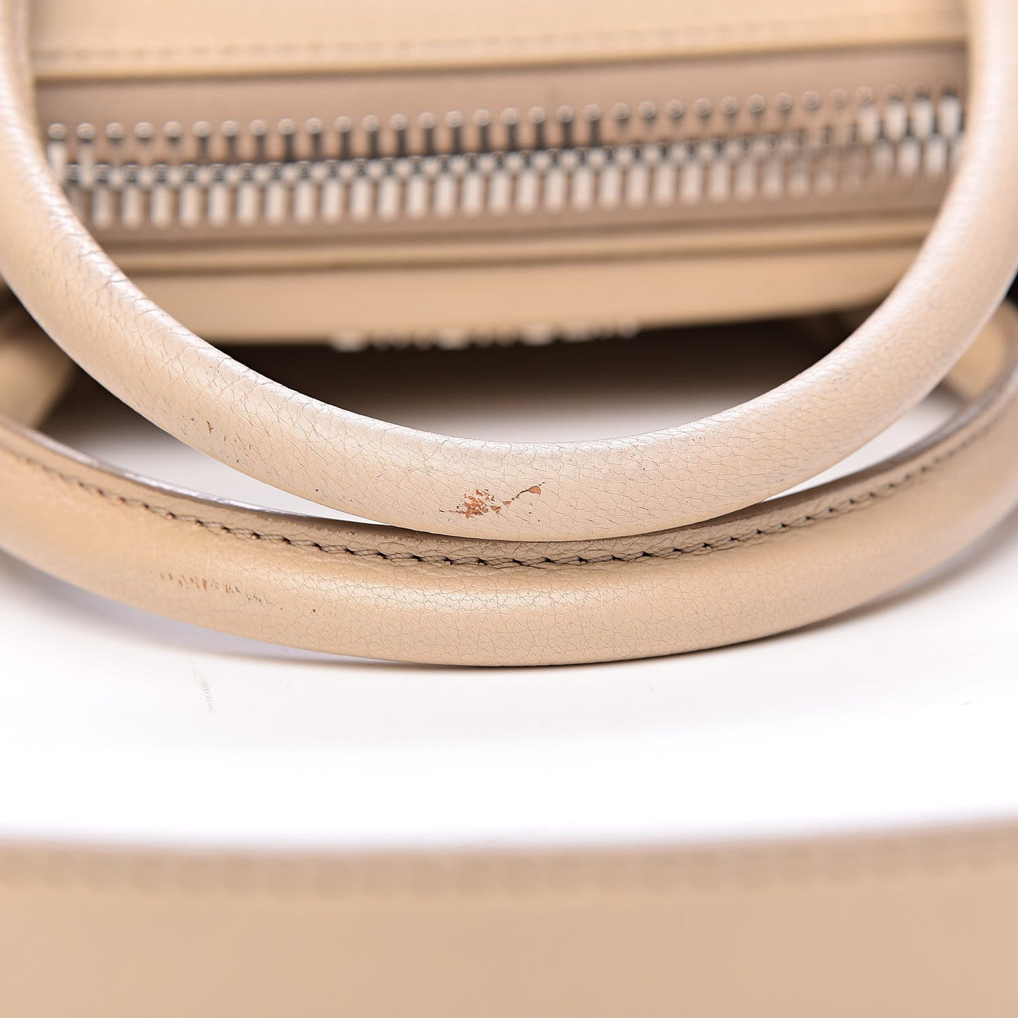 Sugar Goatskin Small Antigona Beige Buff