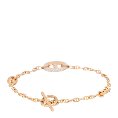 Hermes 18K Rose Gold Diamond PM Farandole Bracelet SH 2 of 3