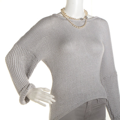 Chanel Graduated Pearl CC Long Necklace Silver 2 of 6