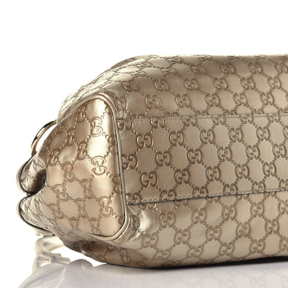 Gucci Guccissima Medium Sukey Tote Champagne 8 of 9