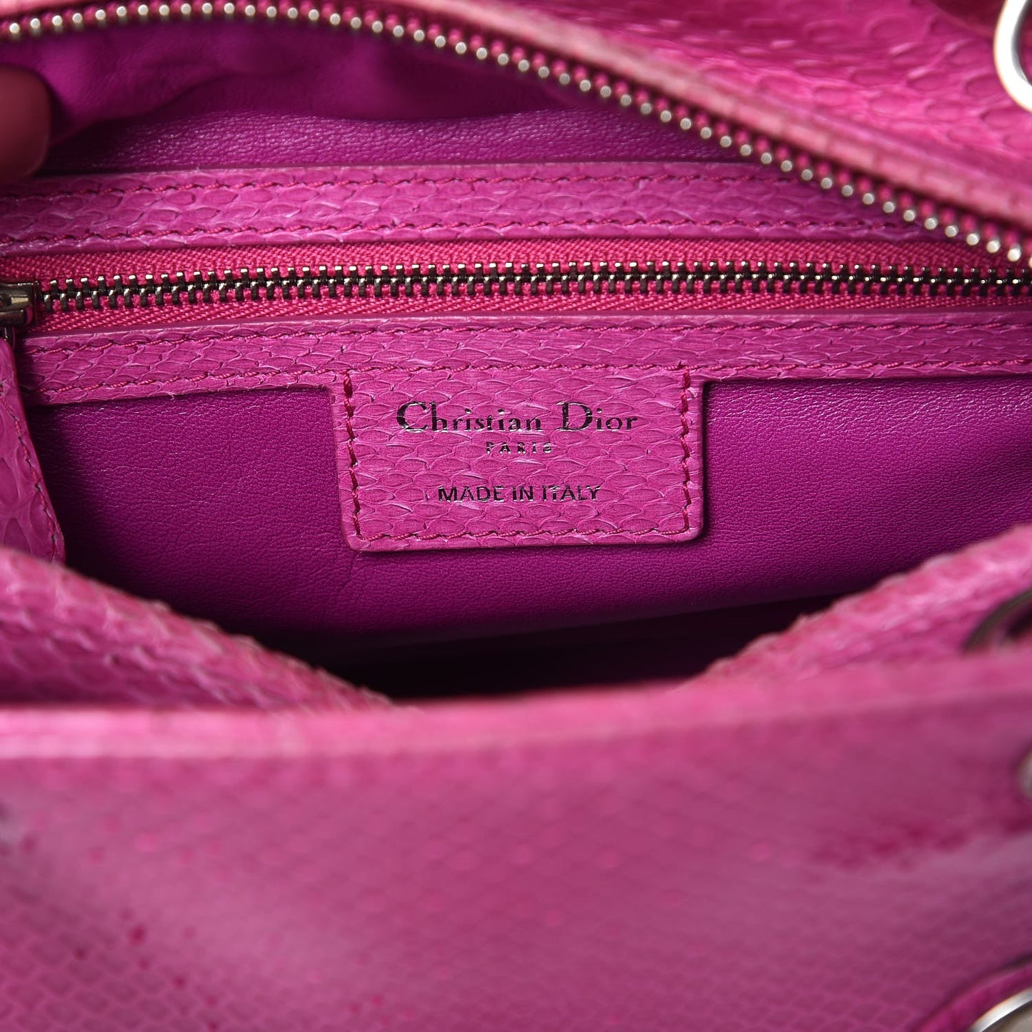 Python Medium Lady Dior Pink