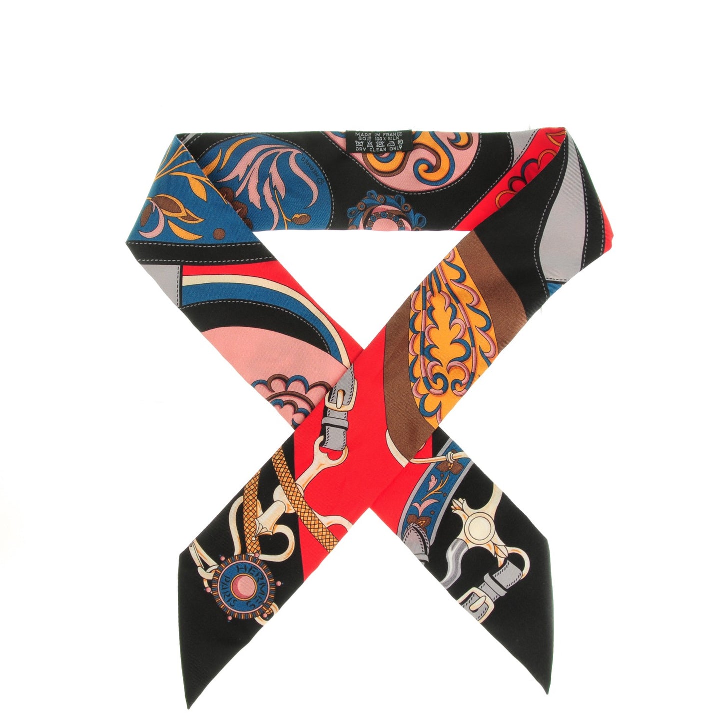 Silk Festival des Amazones Twilly Black Rouge Bleu