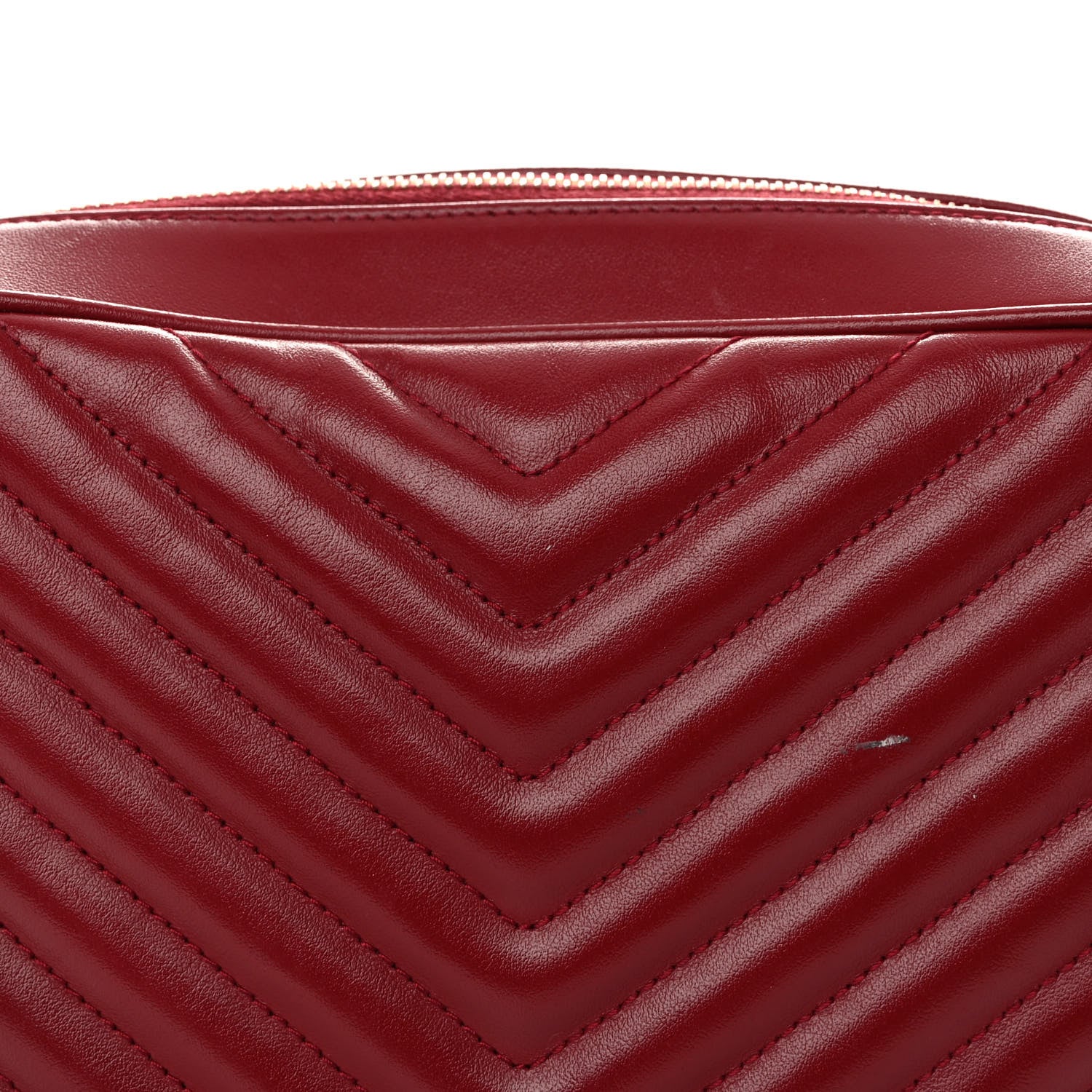 Saint Laurent Calfskin Matelasse Monogram Lou Camera Bag Rouge Eros 15 of 17