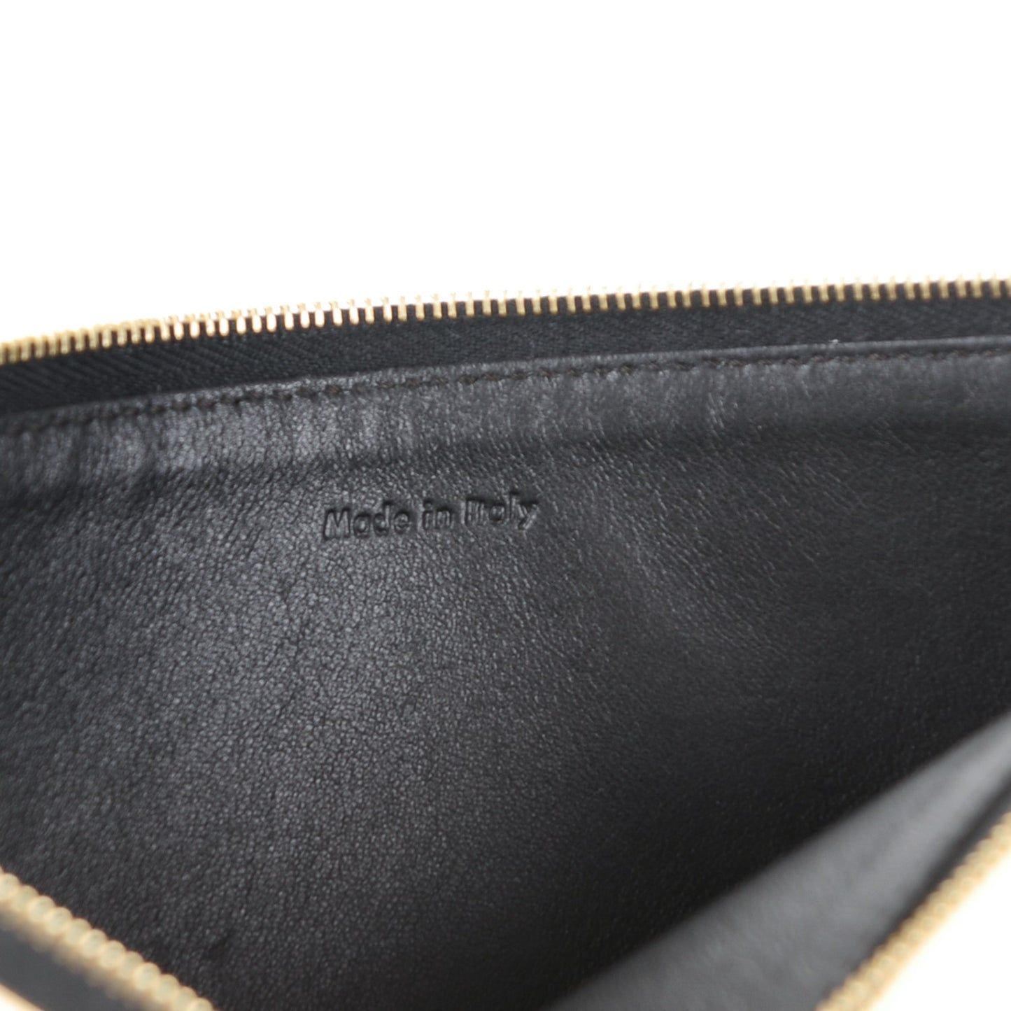 Spazzolato Clutch Pouch Yellow