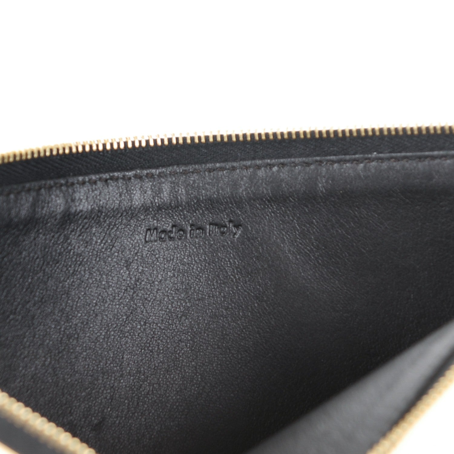 Celine Spazzolato Clutch Pouch Yellow 7 of 9