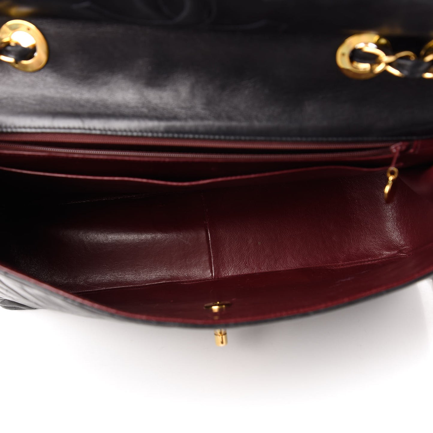 Lambskin Quilted XL Jumbo Single Flap Black