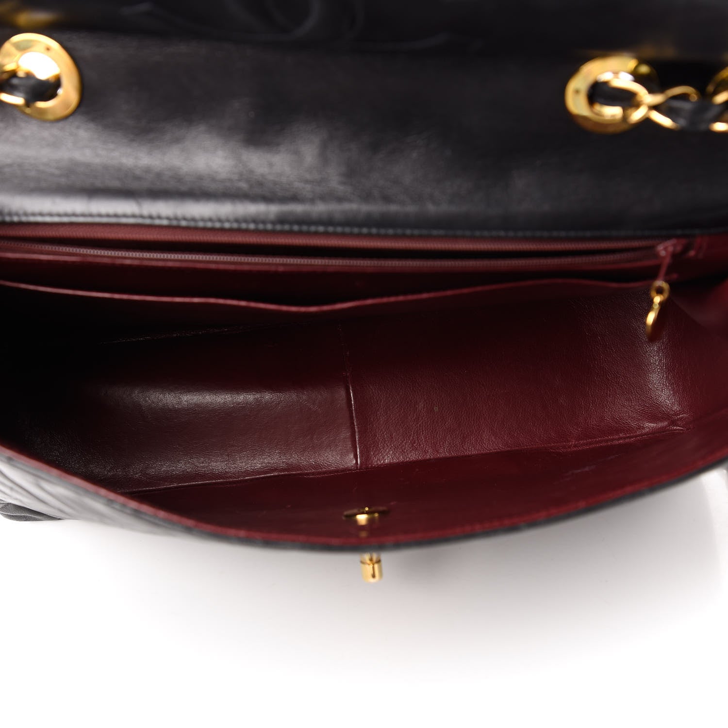 Chanel Lambskin Quilted XL Jumbo Single Flap Black 5 of 10
