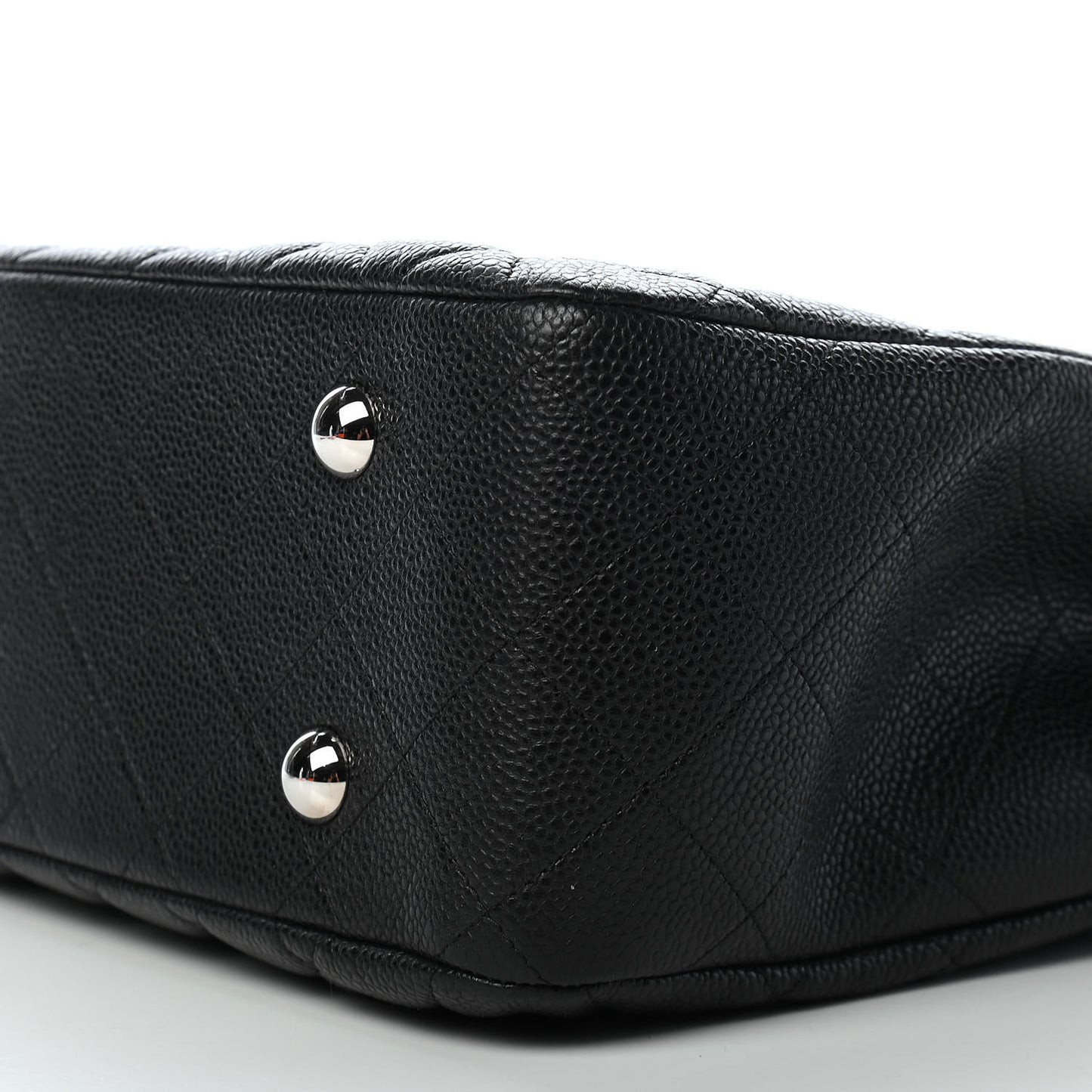 Caviar Quilted Flap Tote Black