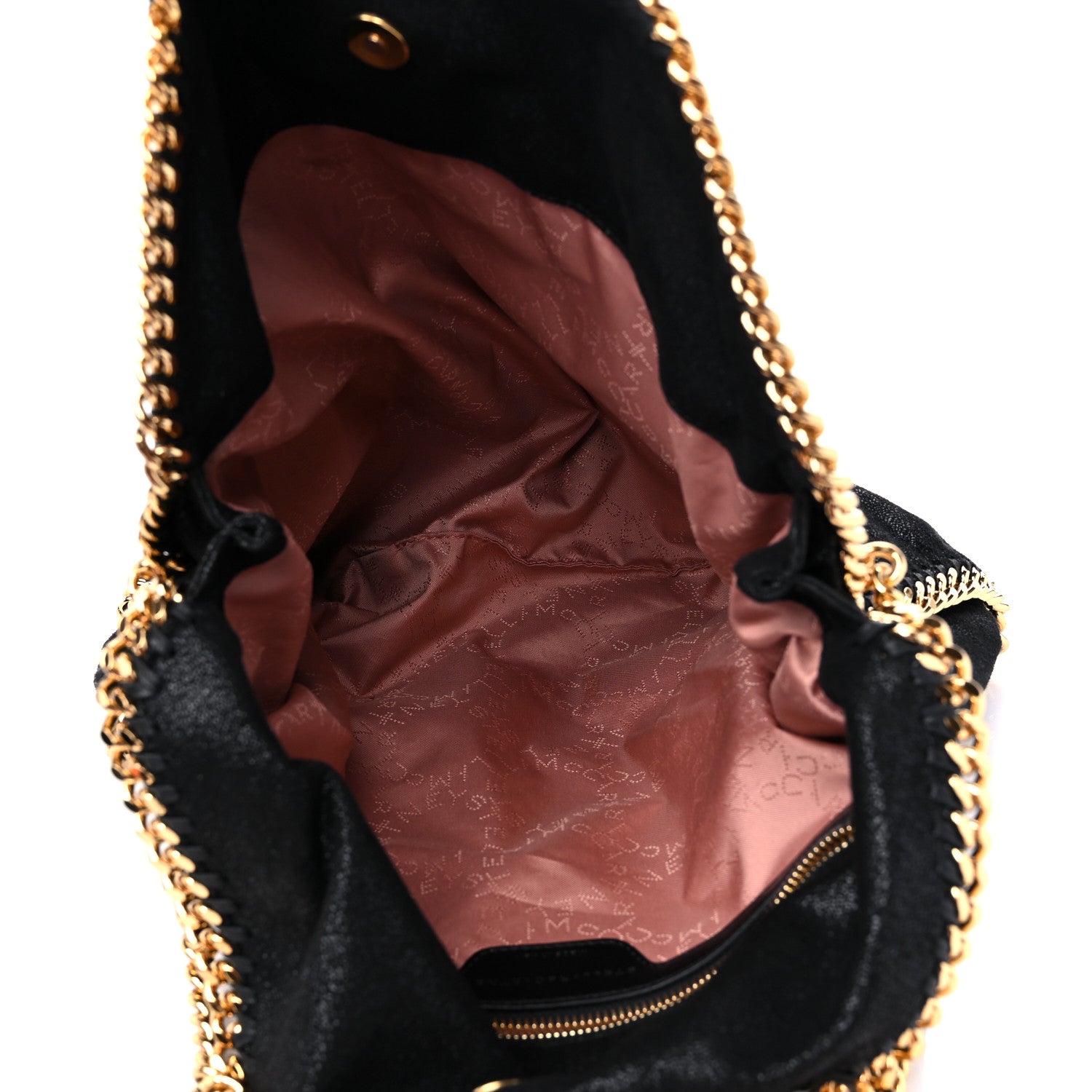 Stella McCartney Shaggy Deer Falabella Fold Over Tote Black 5 of 9