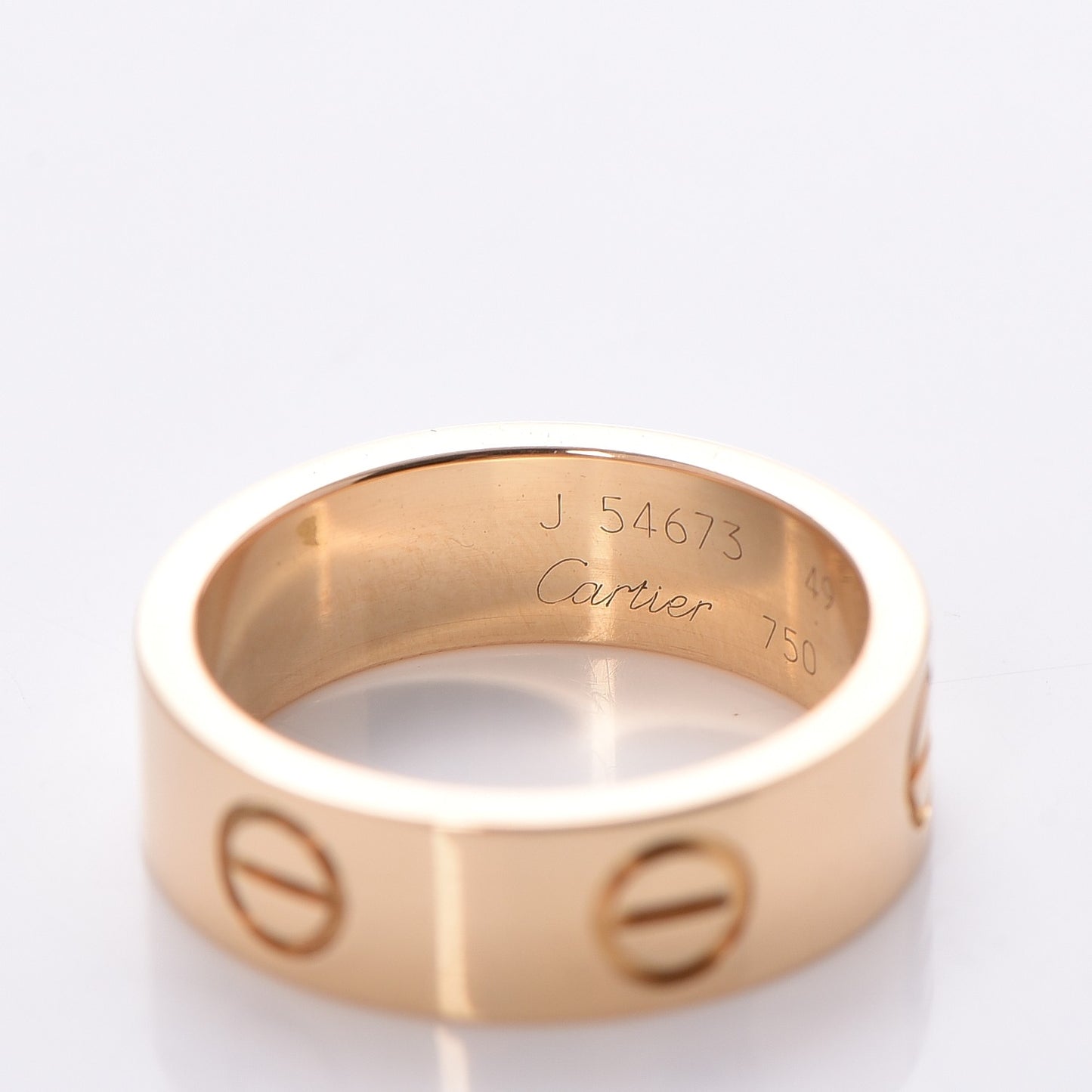 18K Yellow Gold 5.5mm LOVE Ring 49 4.75