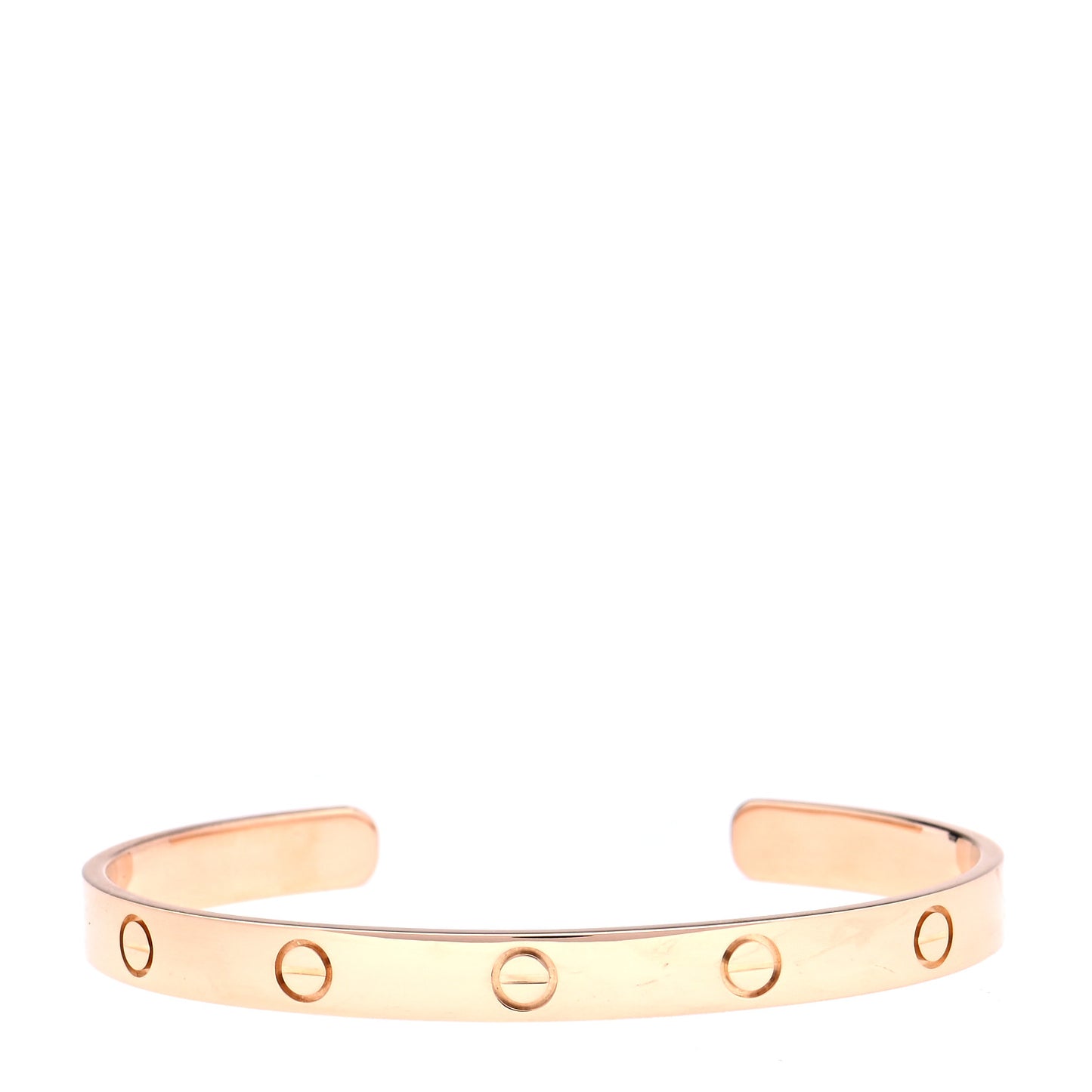 18K Pink Gold LOVE Cuff Bracelet 19