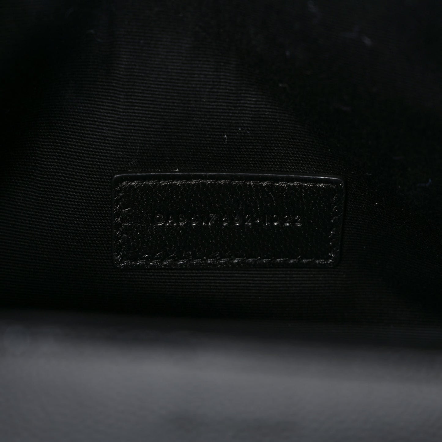 Grain De Poudre Matelasse Chevron Monogram Envelope Clutch Black