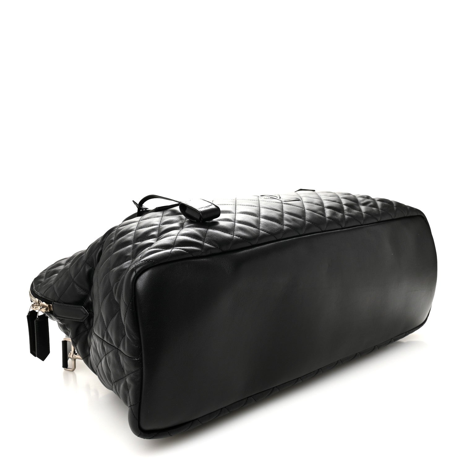 Saint Laurent Calfskin Quilted ES Giant Travel Bag Black 3 of 9
