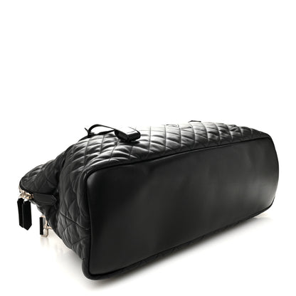 Saint Laurent Calfskin Quilted ES Giant Travel Bag Black 3 of 9