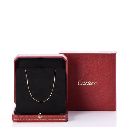 Cartier 18K Yellow Gold Ball Chain Necklace 7 of 7