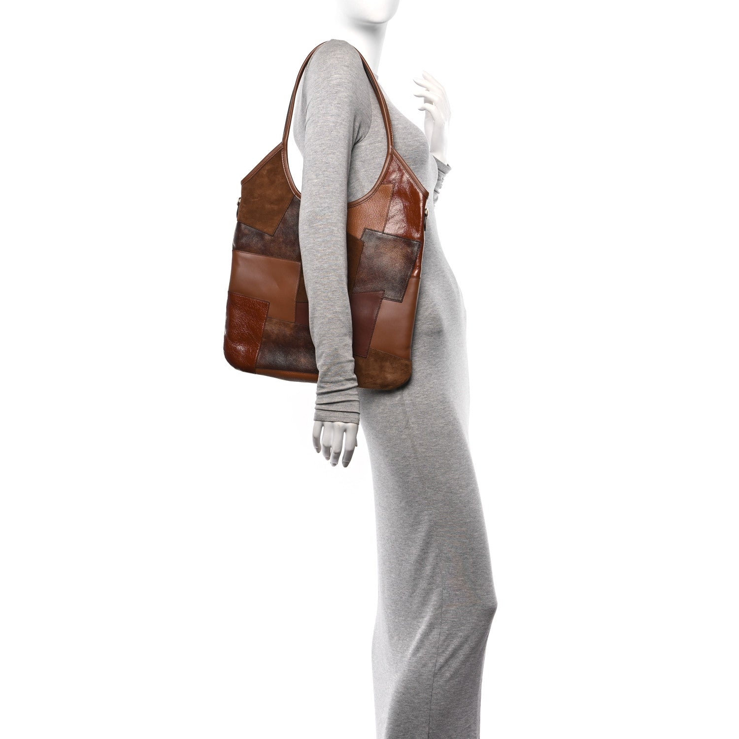 Miu Miu Nappa Patchwork Ivy Bag Cognac 2 of 9