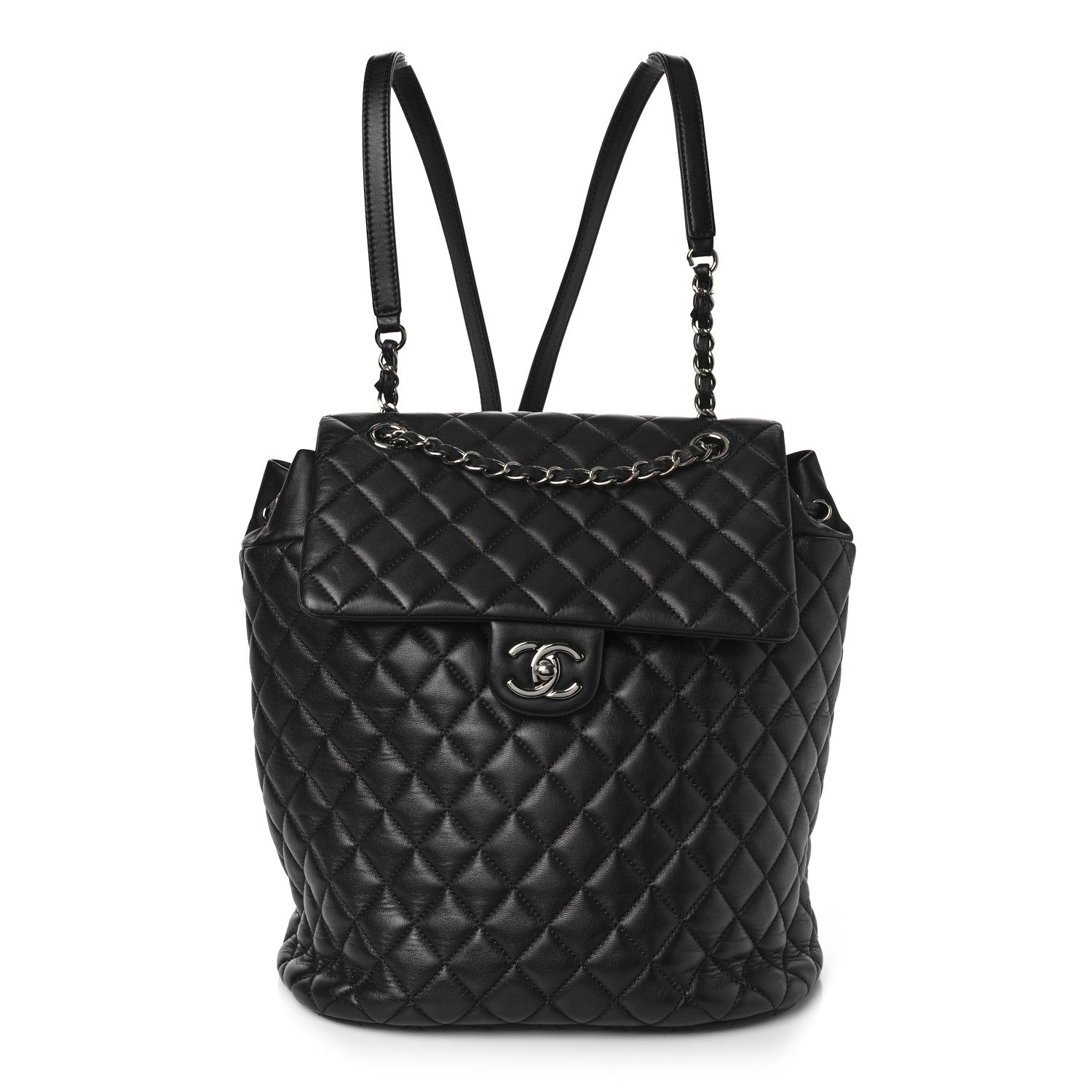 Chanel Lambskin Quilted Large Urban Spirit Backpack Black 1 of 9