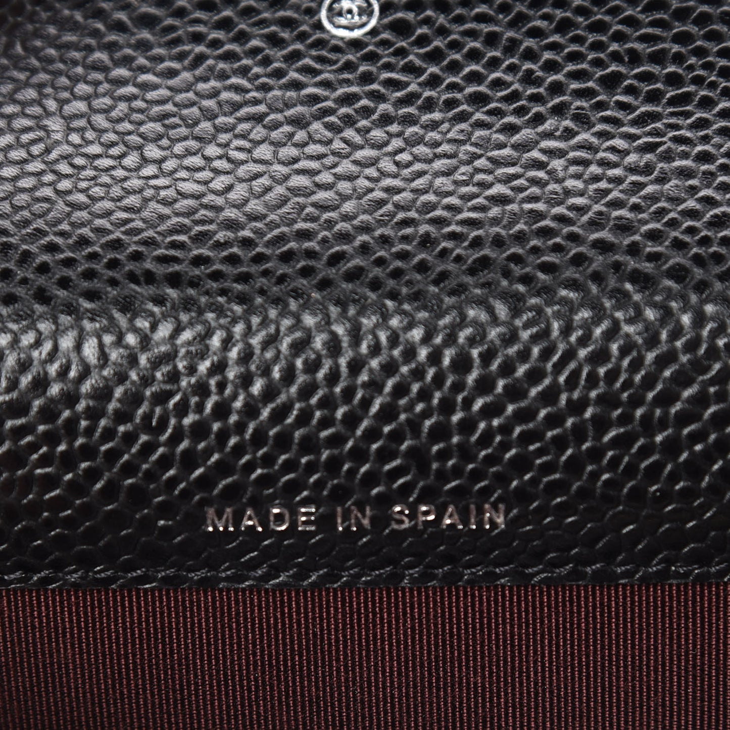 Caviar Quilted Flap Card Holder Black