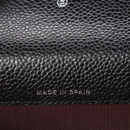 Chanel Caviar Quilted Flap Card Holder Black 7 of 10