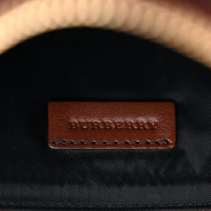 Burberry House Check Bridle Calfskin Peyton Crossbody Dark Tan 6 of 10