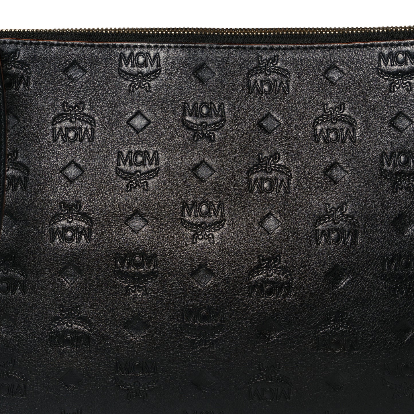 Calfskin Ottomar Monogram Medium Crossbody Pouch Black