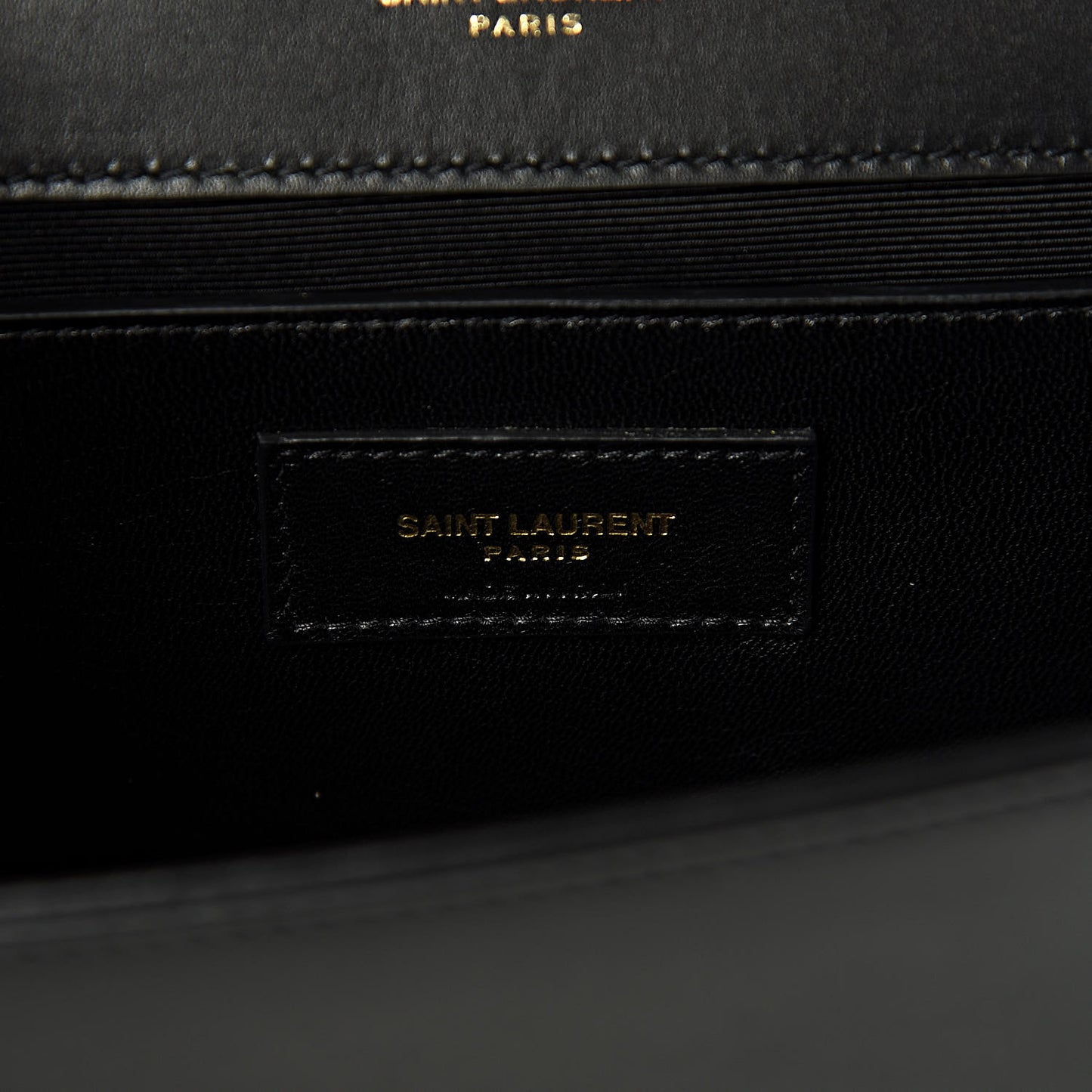 Calfskin Medium Monogram Kate Satchel Black Multicolor