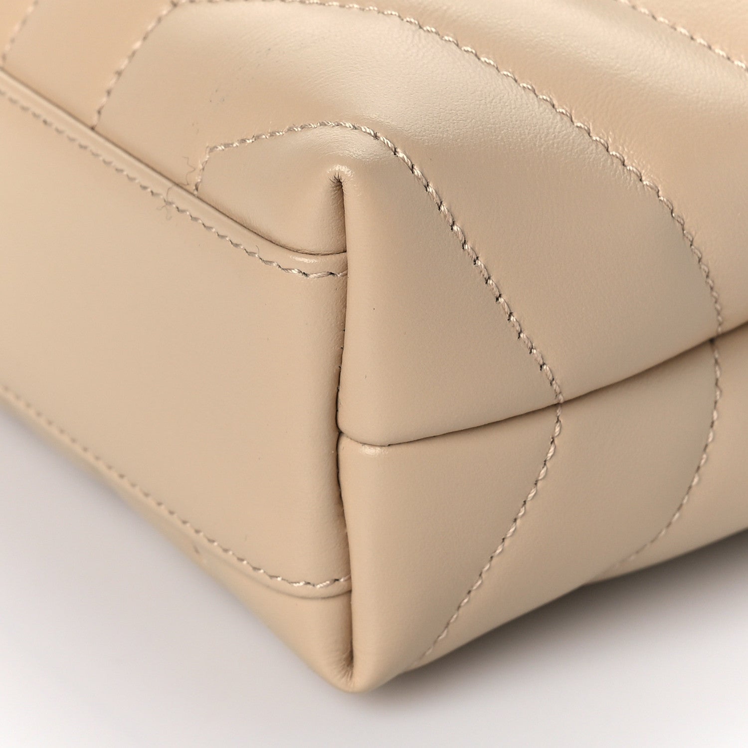 Saint Laurent Calfskin Y Quilted Monogram Toy Loulou Crossbody Bag Nude Powder 8 of 8