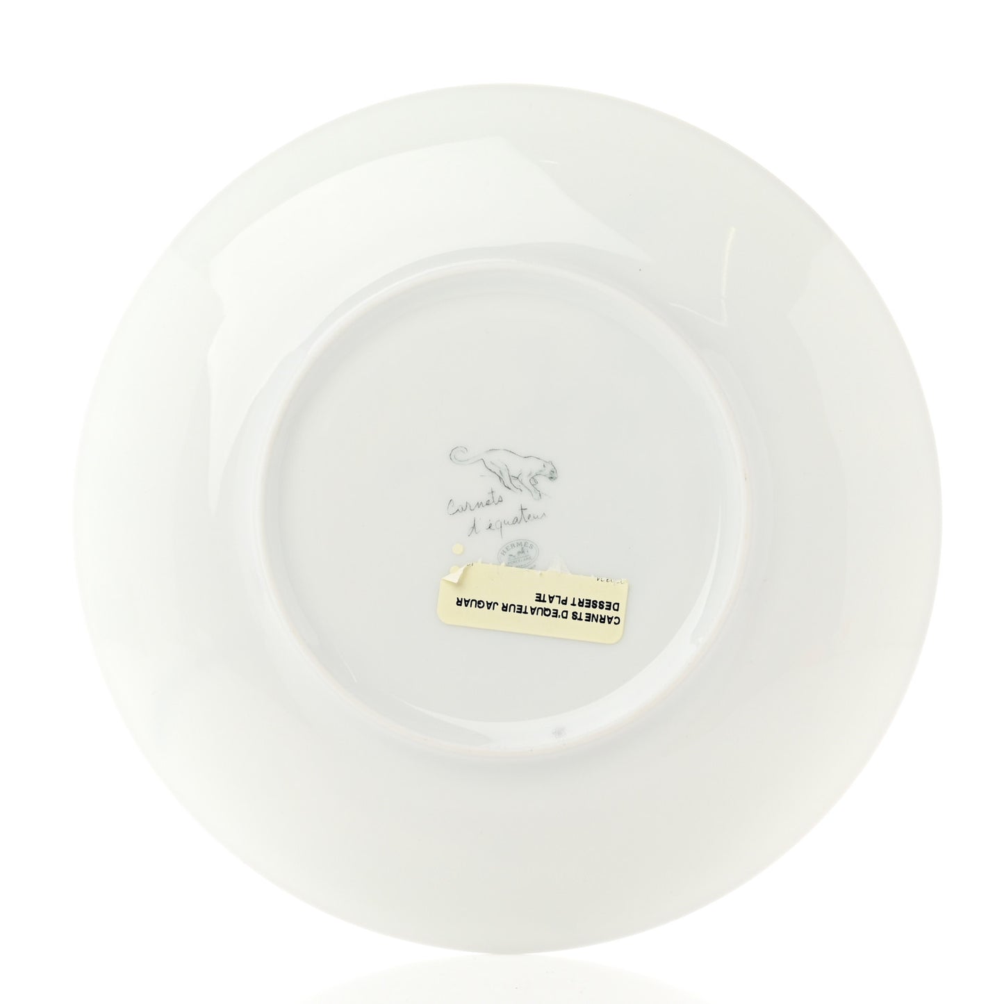 Porcelain Carnets D'Equateur Jaguar Dessert Plate