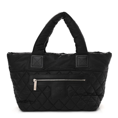 Chanel Nylon Quilted Small Coco Cocoon Tote Black 1 of 10