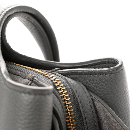 Celine Baby Grained Calfskin Medium Tri-Fold Bag Grey 14 of 15