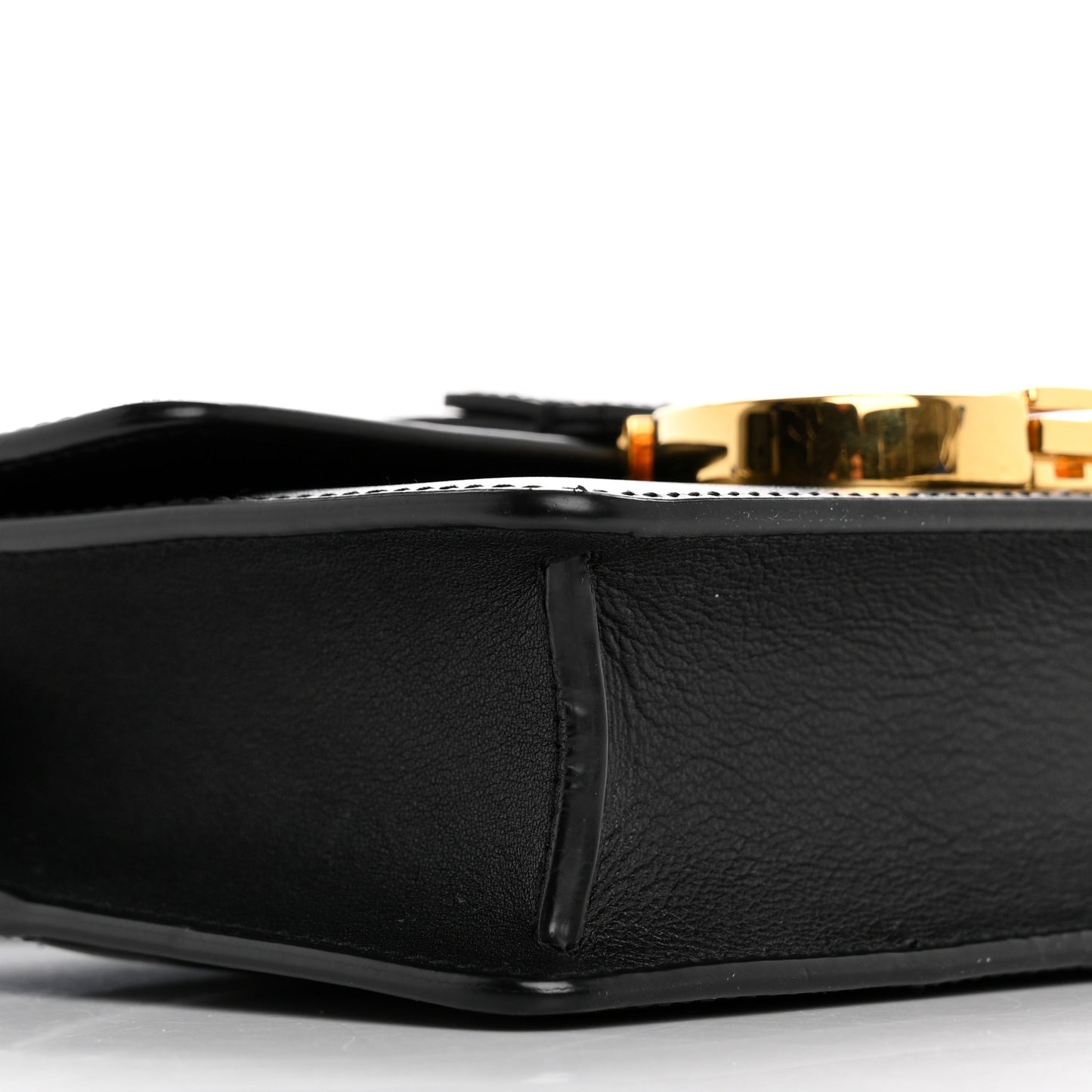 Smooth Calfskin Micro 30 Montaigne Flap Bag Black