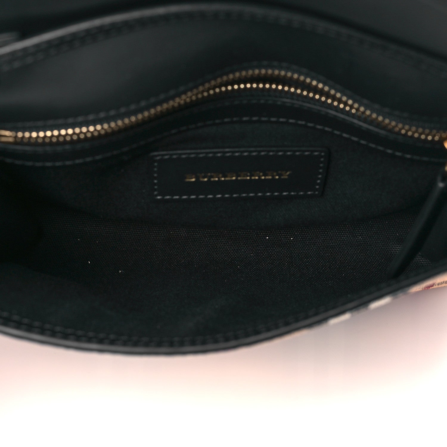 Burberry Haymarket Check Small Loxley Crossbody Black 5 of 10