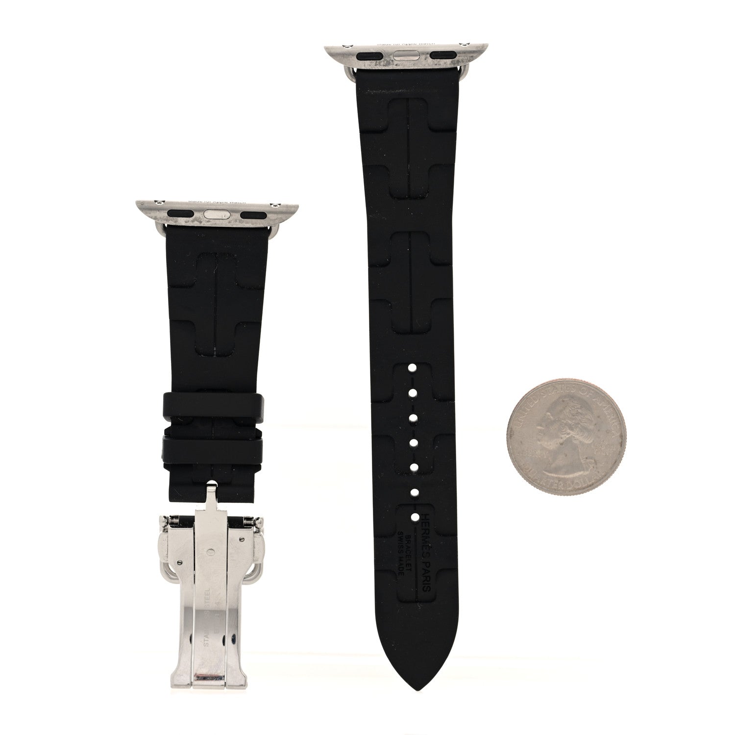 Hermes Rubber 41mm Deployment Buckle Kilim Apple Watch Single Tour