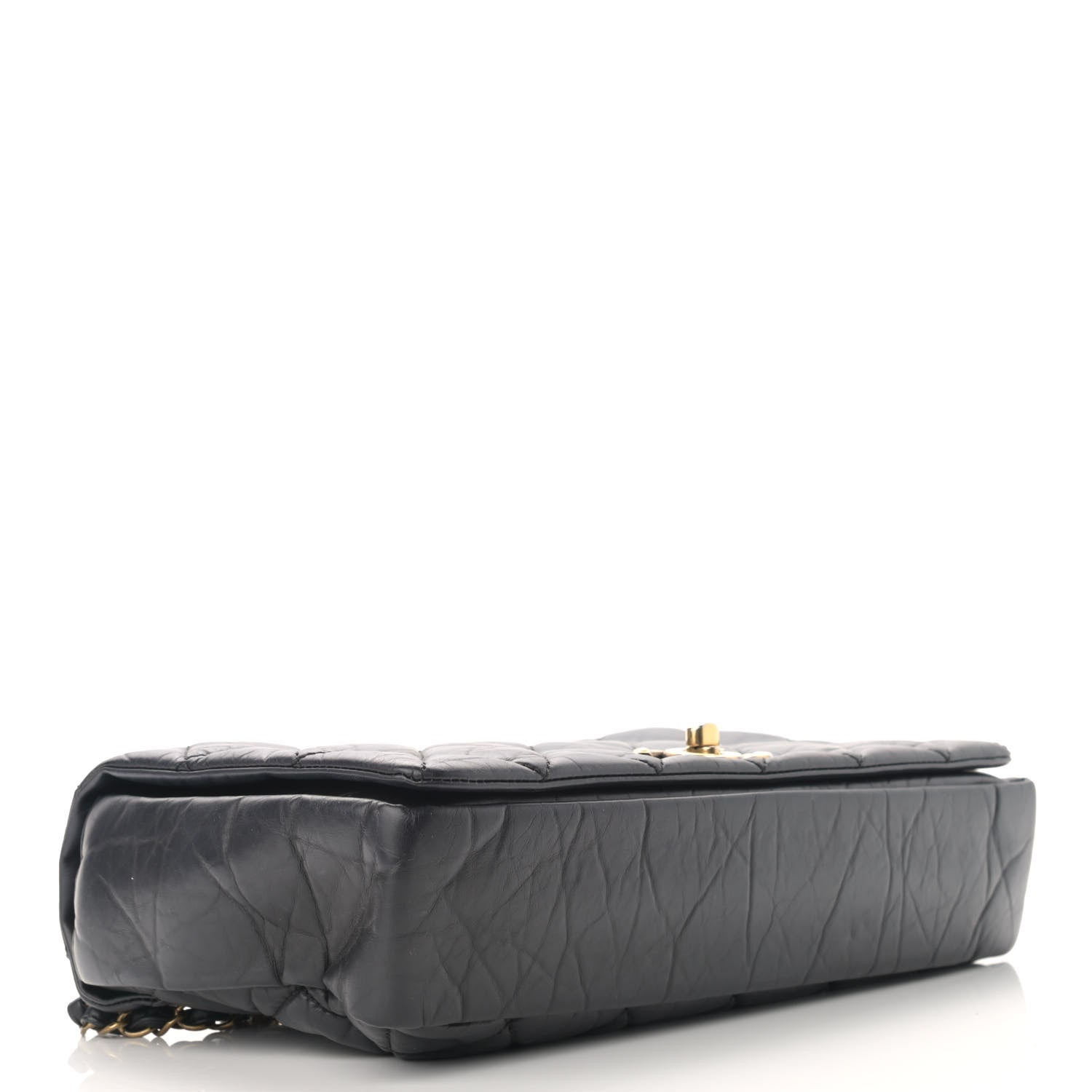 Chanel Aged Calfskin Quilted Small Pondichery Flap Black 4 of 10