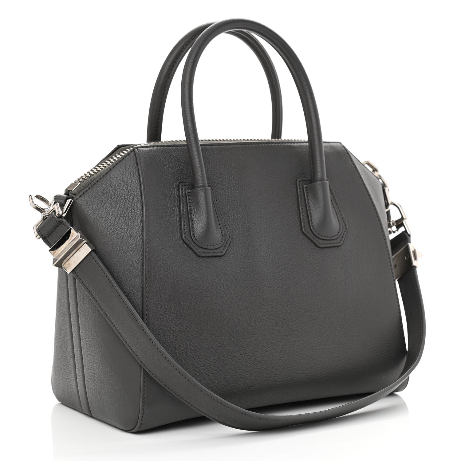 Givenchy Sugar Goatskin Small Antigona Dark Grey 2 of 9