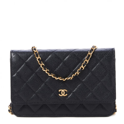 Chanel Caviar Quilted Wallet On Chain WOC Black 1 of 11