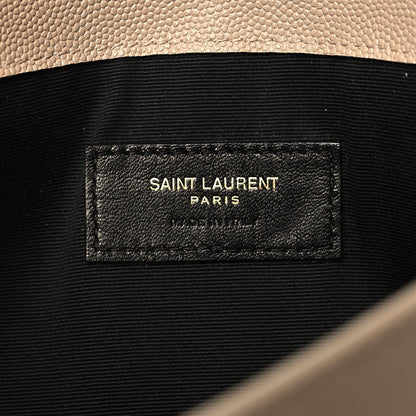 Saint Laurent Grain De Poudre Uptown Pouch Dark Beige 6 of 10