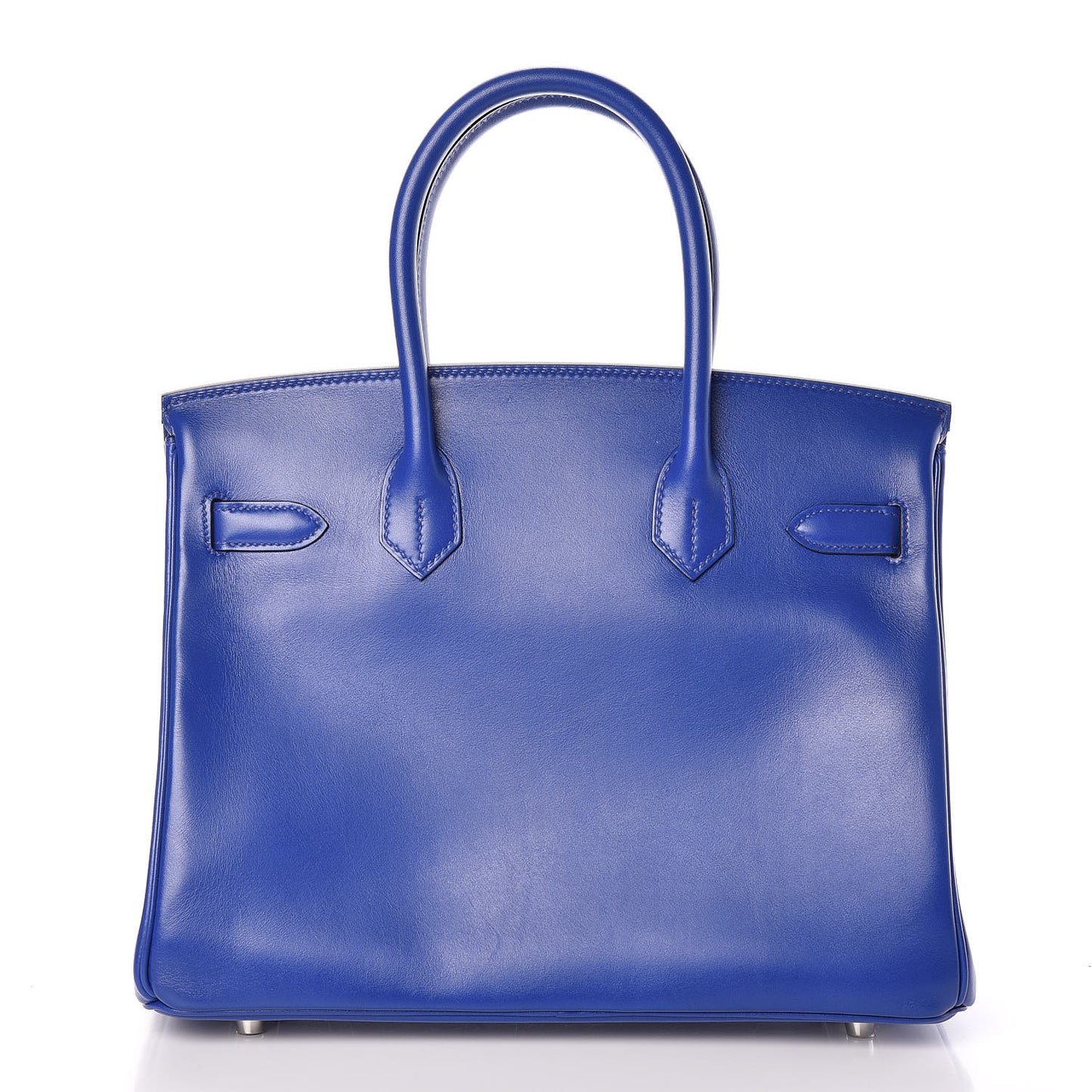 Tadelakt Birkin 30 Bleu Electrique