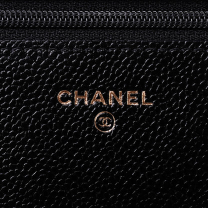 Chanel Caviar Quilted Wallet On Chain WOC Black 7 of 9