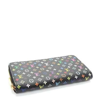 Louis Vuitton Monogram Multicolor Zippy Wallet Black Grenade 4 of 8