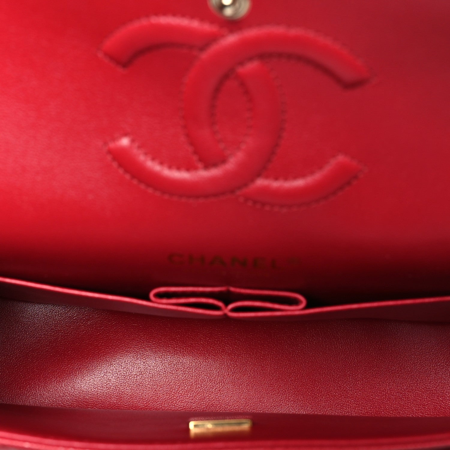 Chanel Caviar Quilted Medium Double Flap Red 5 of 12