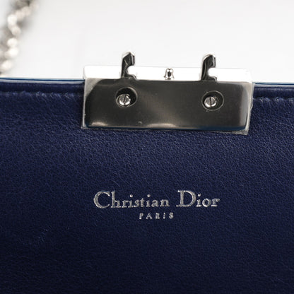 Christian Dior Metallic Box Patent Calfskin Miss Dior Promenade Pouch Royal Blue 6 of 8