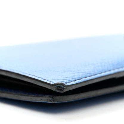 Hermes Epsom Bi Color Bearn Wallet Izmir Bleu Saphir 9 of 10