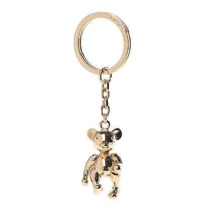 Burberry Metallic Thomas Bear Key Ring Gold 1 of 3