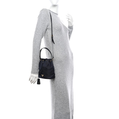 Prada Re-Nylon Saffiano Mini Re-Edition 1978 Bucket Bag Navy 2 of 9