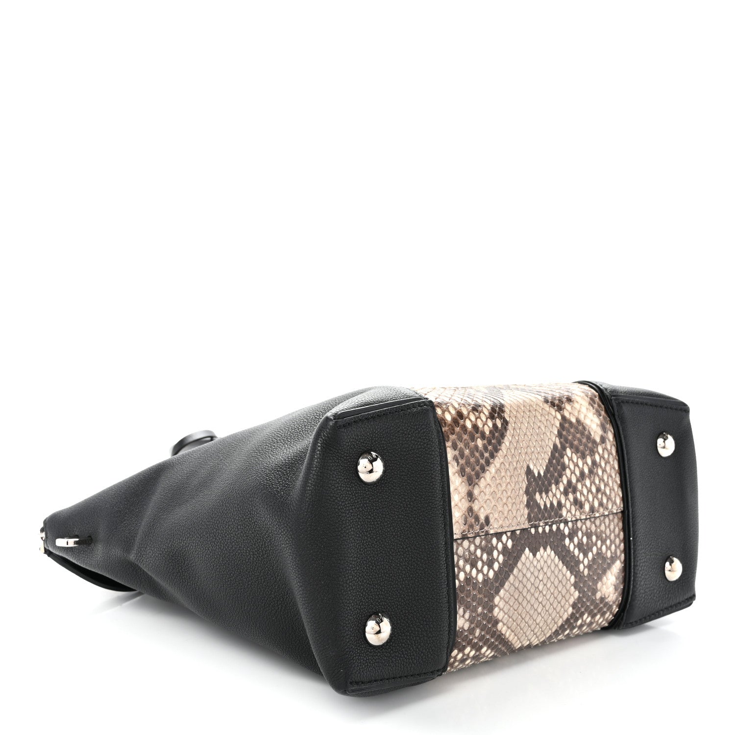 Louis Vuitton Snakeskin Soft Lockit PM Black 4 of 9