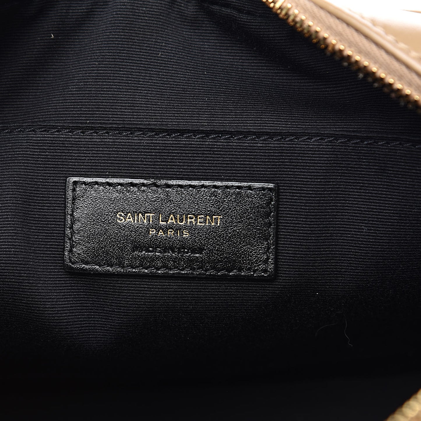 Calfskin Matelasse Monogram Lou Camera Bag Dark Latte