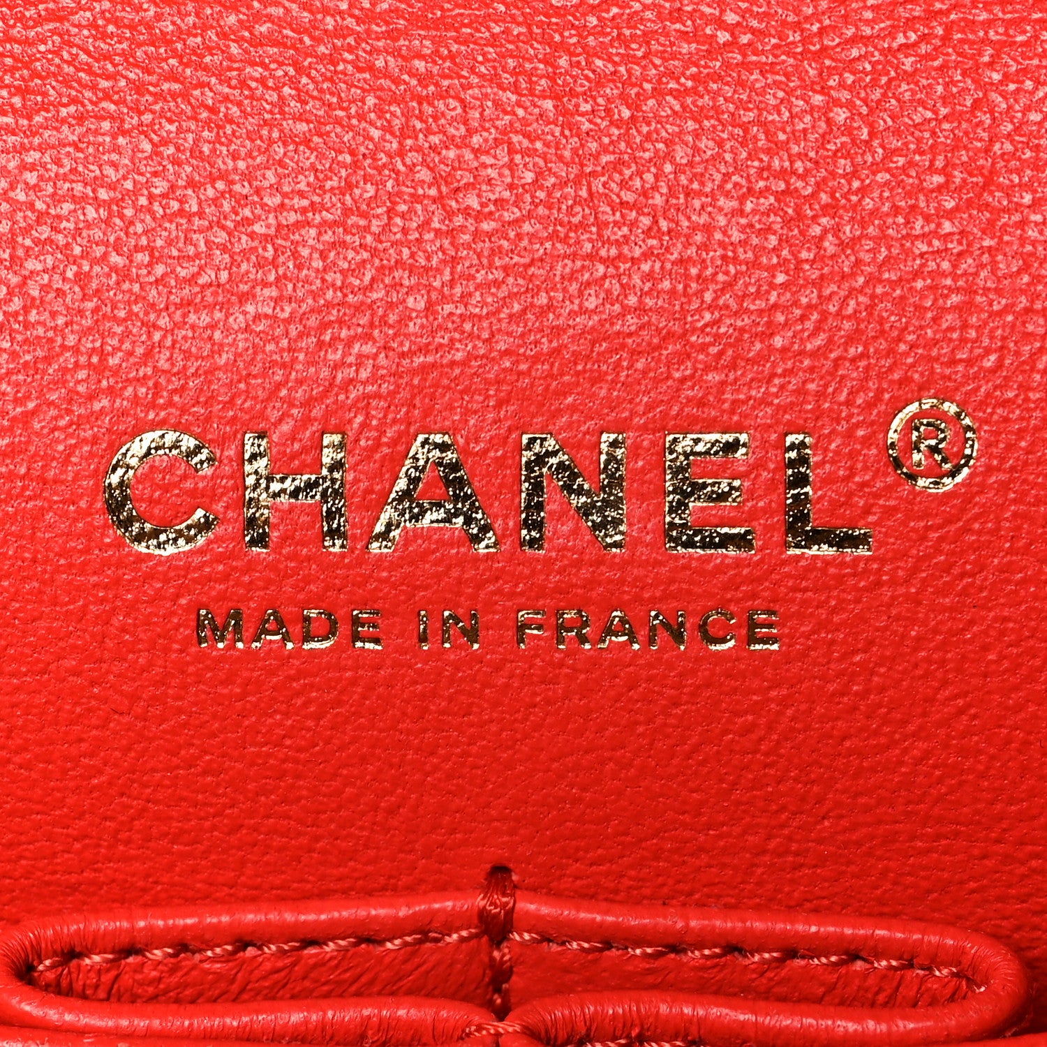 Chanel Lambskin Chevron Quilted Medium Double Flap Red 6 of 15