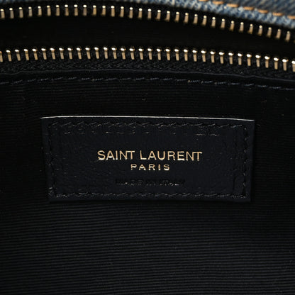 Saint Laurent Denim Quilted Small Loulou Puffer Monogram Chain Satchel Blue Cinnamon 6 of 6